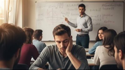 نام في محاضرة رياضيات