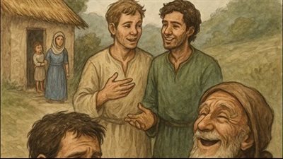 رجل فقير تزوج من امرأة وأنجبا