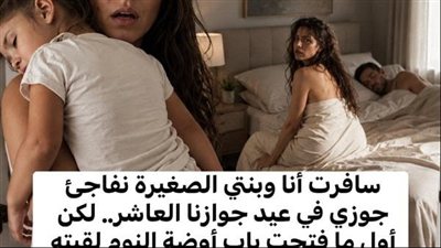 انا وبنتى الصغيرة سافرنا